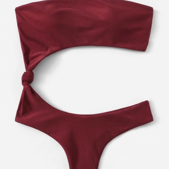 GORGEOUS MAROON TANKINI - Picture 2 of 3